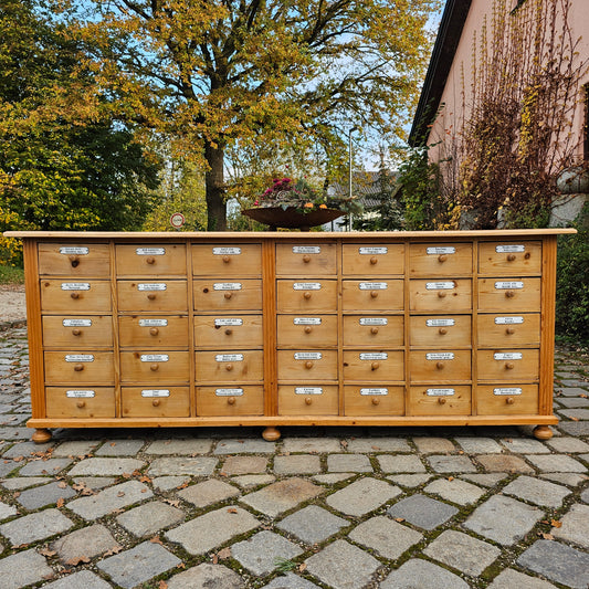 Alter antiker Apothekerschrank Apothekerkommode Schubladenschrank Sideboard - 181